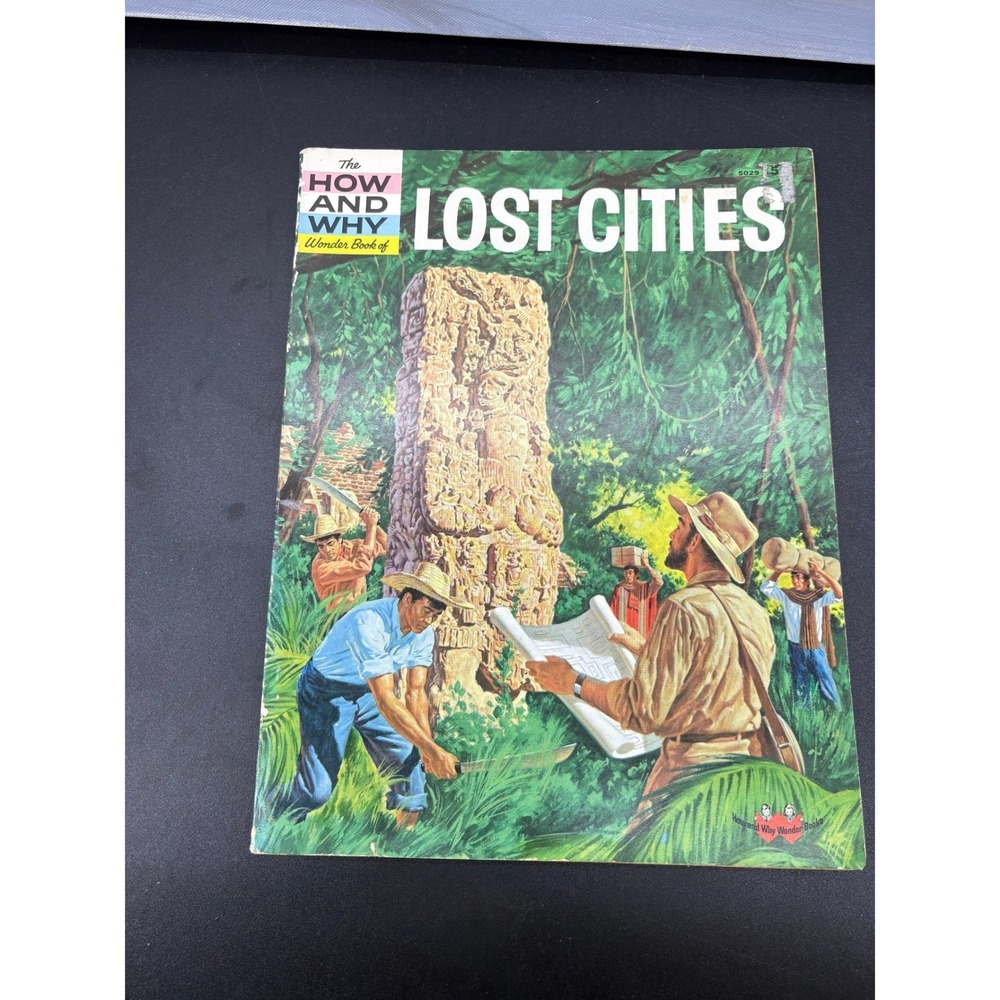 Vintage 1962 How and Why Wonder Book of Lost Cities Softcover Irving Robbin 5029